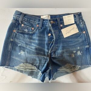 Women's Distressed Denim Shorts
